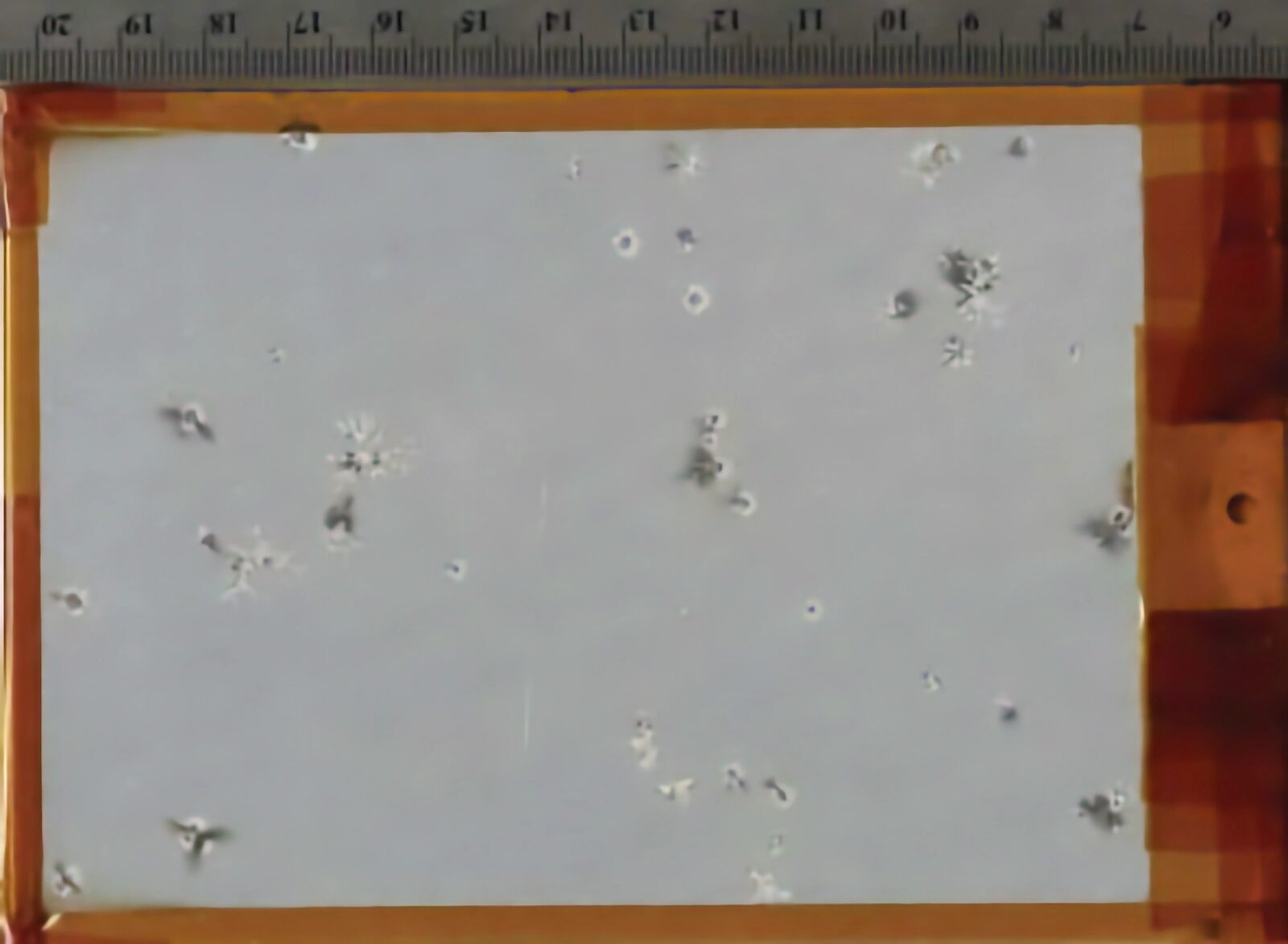 Arc damage in laboratory ESD tests of a thermal-control coating