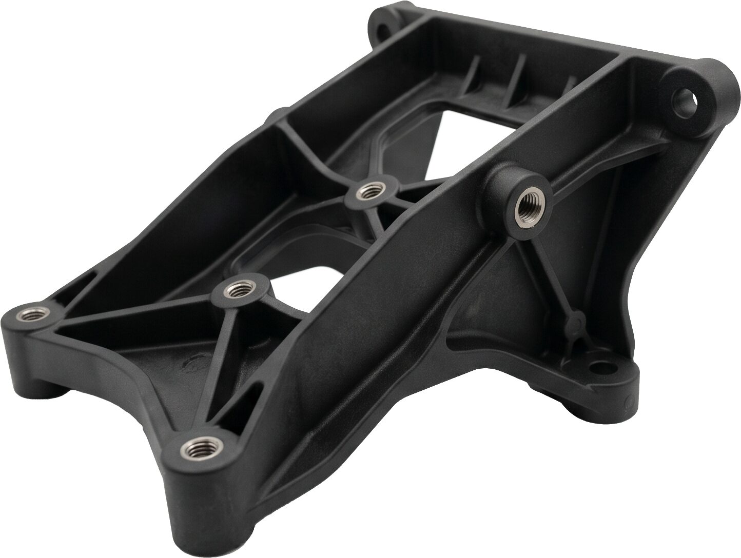 PPSUper Tough™ ESD molded bracket on a white background
